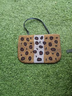 Lepoard Beaded Purse