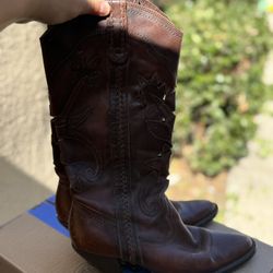 Leather Brown  Upper Boots