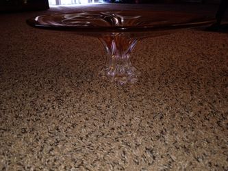 amber glass centerpiece bowl