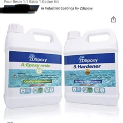 Epoxy Resin Crystal Clear, Food Safe Resin for Bar Table Top, Wood, Art, Jewelry, Super Gloss Resin for Casting, Coating and Art, Deep Pour Resin 1:1 