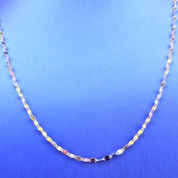 14KT Tri Color 18” Confetti Style Necklace 1.30g 171925