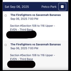Savannah Banana Tickets - San Diego 9/6