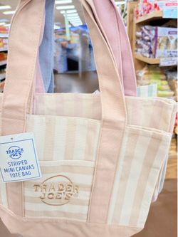 🛍️ Trader Joe’s Summer 2026 Canvas Mini Totes – Complete Set! 🌸☀️