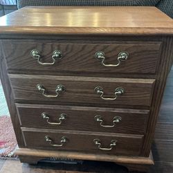 Night table/End Table/ Accent table with four drawers