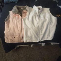 A Pink And White Vest