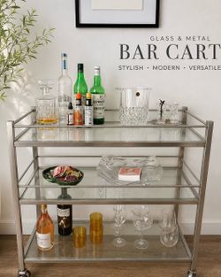 Room and board bar cart