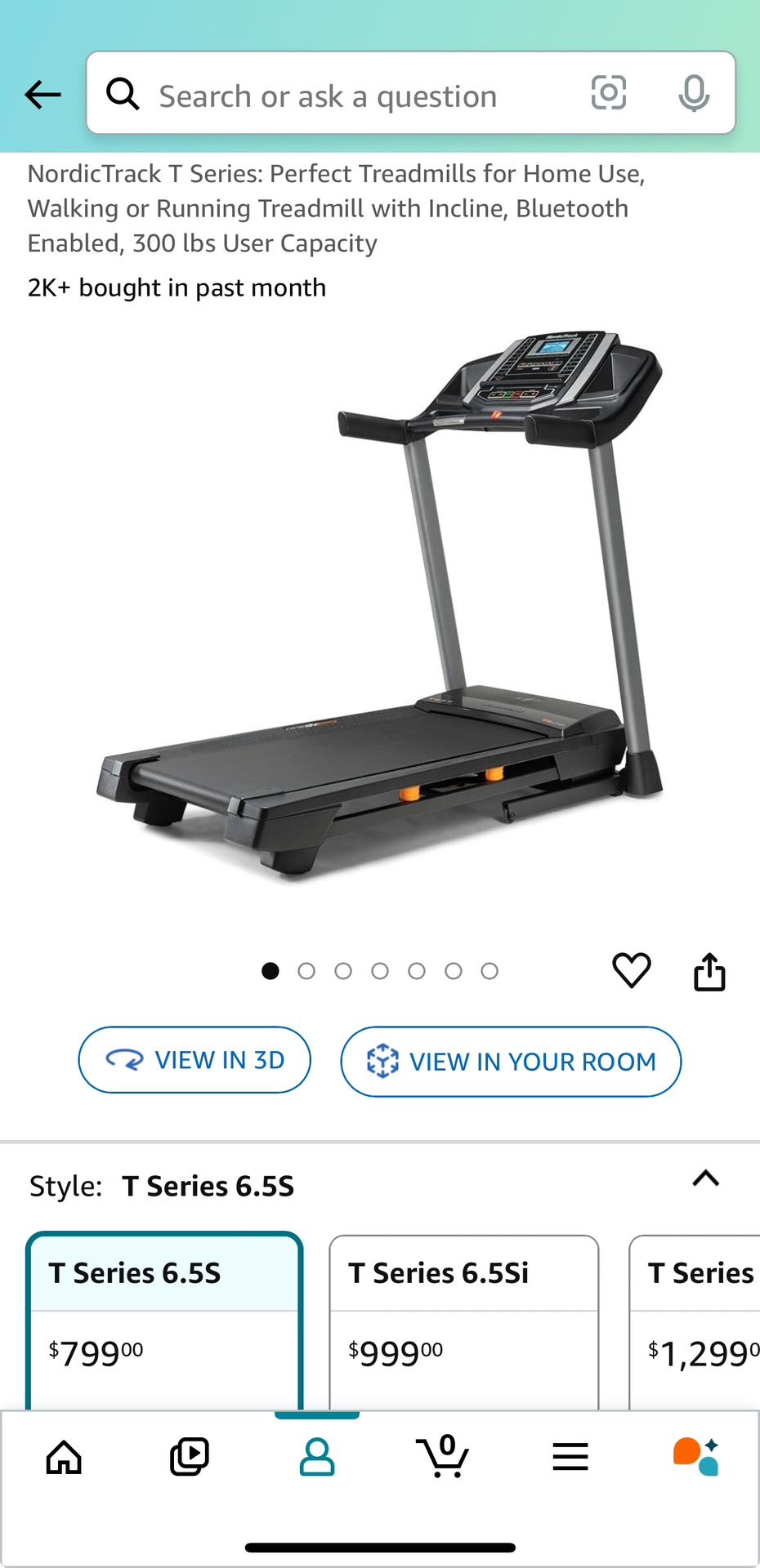Treadmill NordicTrack T Series 6.5