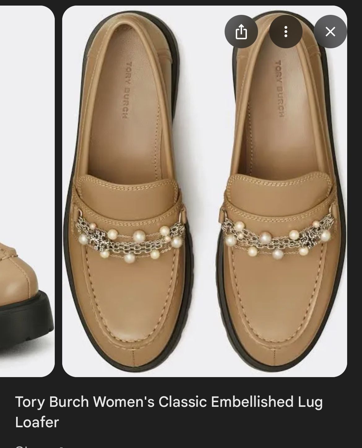 Tory Burch Classic Embellished Lug Loafers