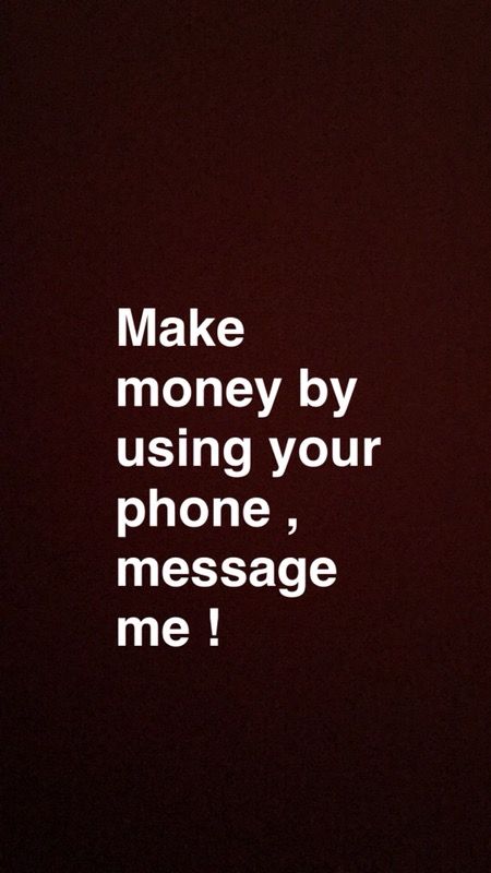 Make money! Message me