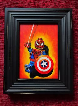Hand painted Lego Spider-Man!