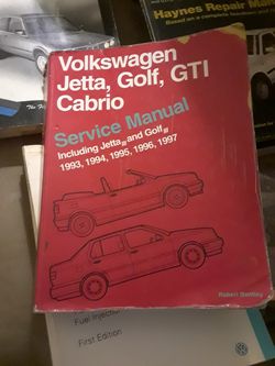 Vw mk3 golf gti cabrio jetta repair manual 1(contact info removed) Robert Bentley the Classic Bentley manual