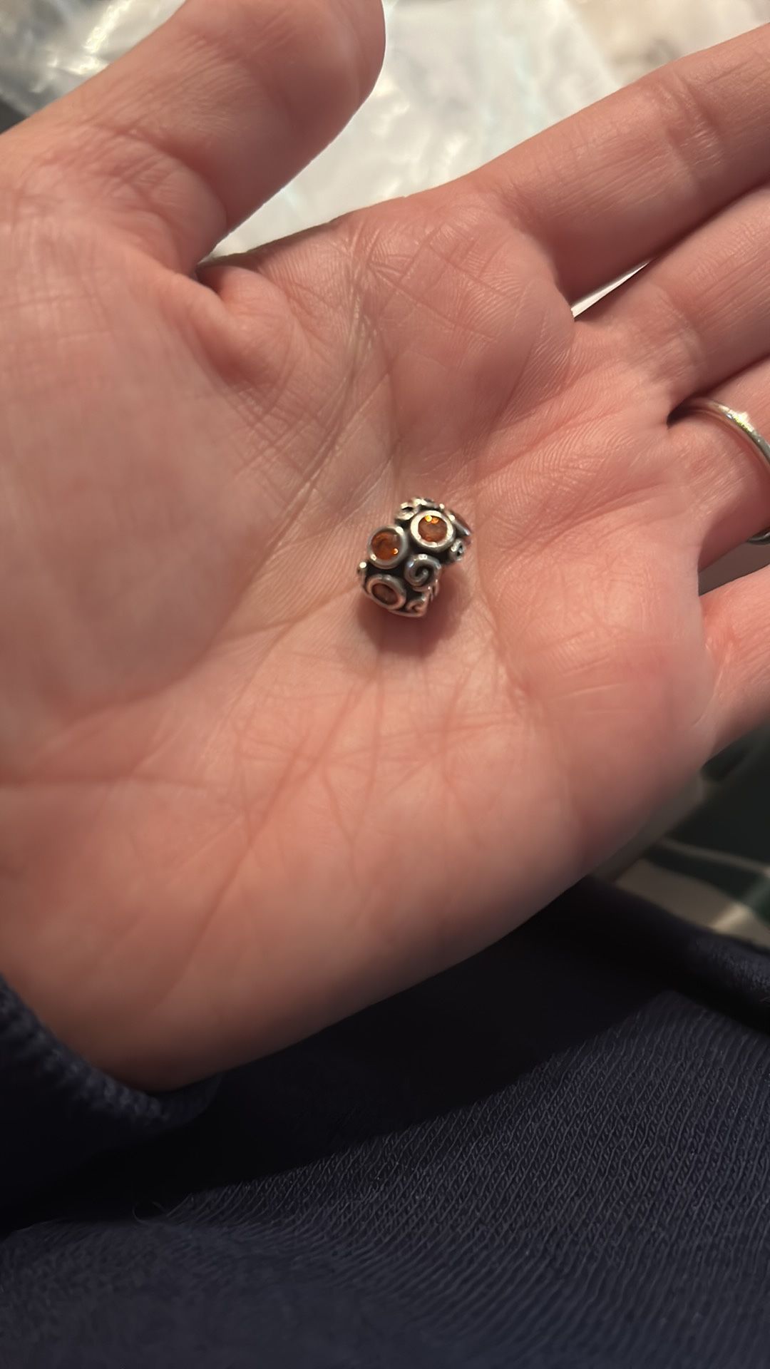 Pandora Orange Charm