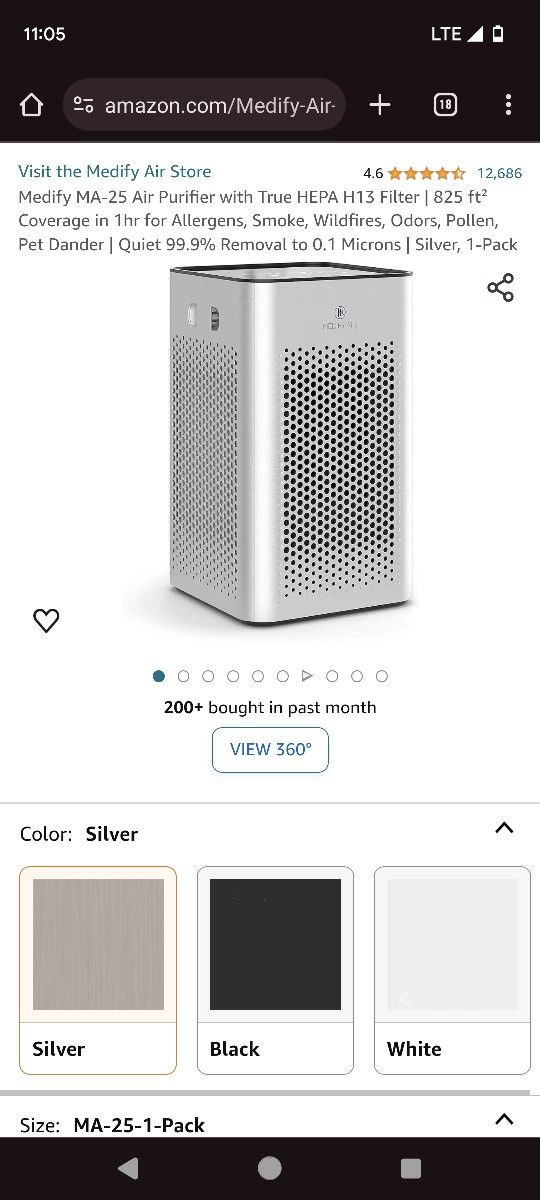 $50 MEDIFY AIR PURIFIER