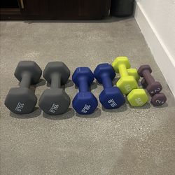 Weight Set- 2lb, 5lb, 10lb, 15lb