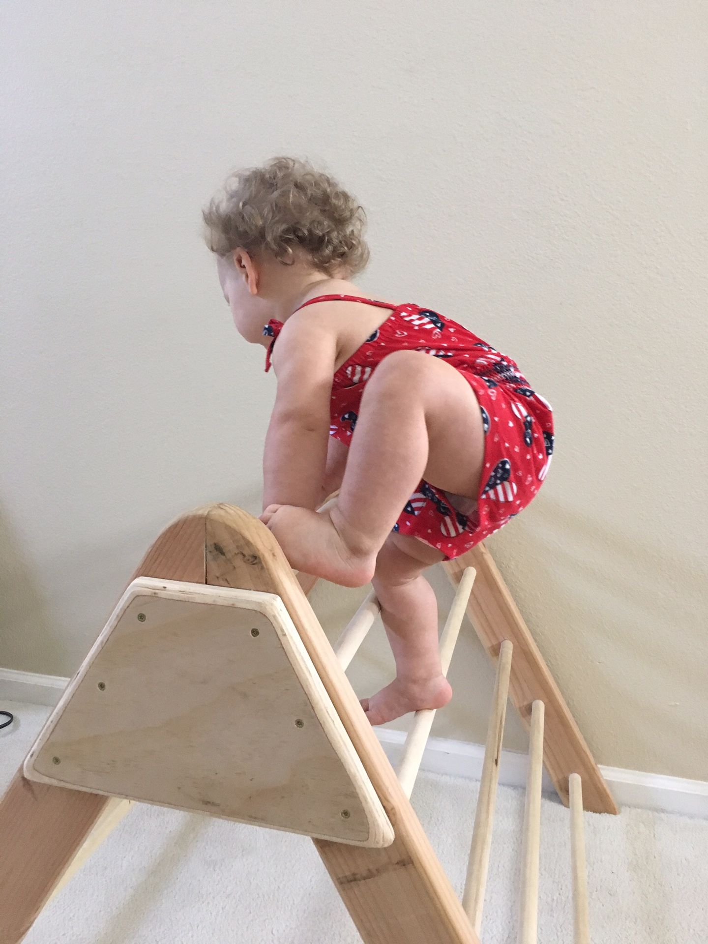 Pikler Triangle baby toddler climbing gym Montessori