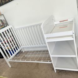 FREE Convertible White Baby Crib
