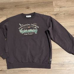 Parks Project National Parks Men's Crewneck Sweatshirt Brown Size: XXL