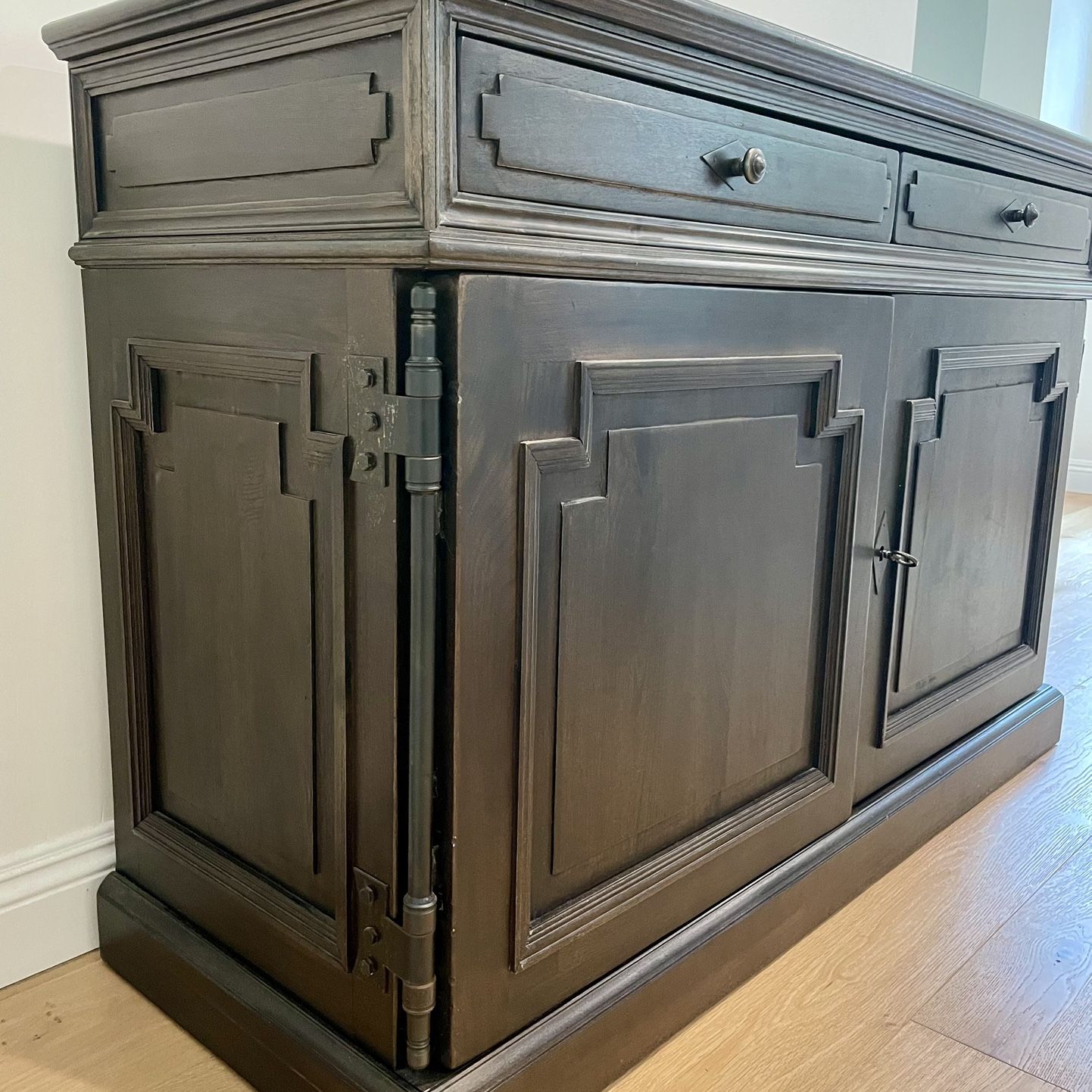 RH Brown Oak Wood Sideboard - 54” 