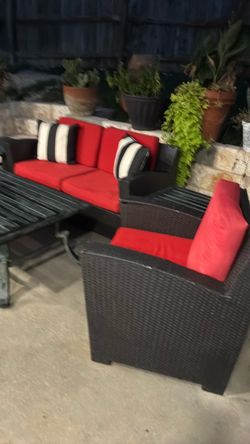 Outdoor Wicker Patio Sofa and Chair Set by Blue Concept