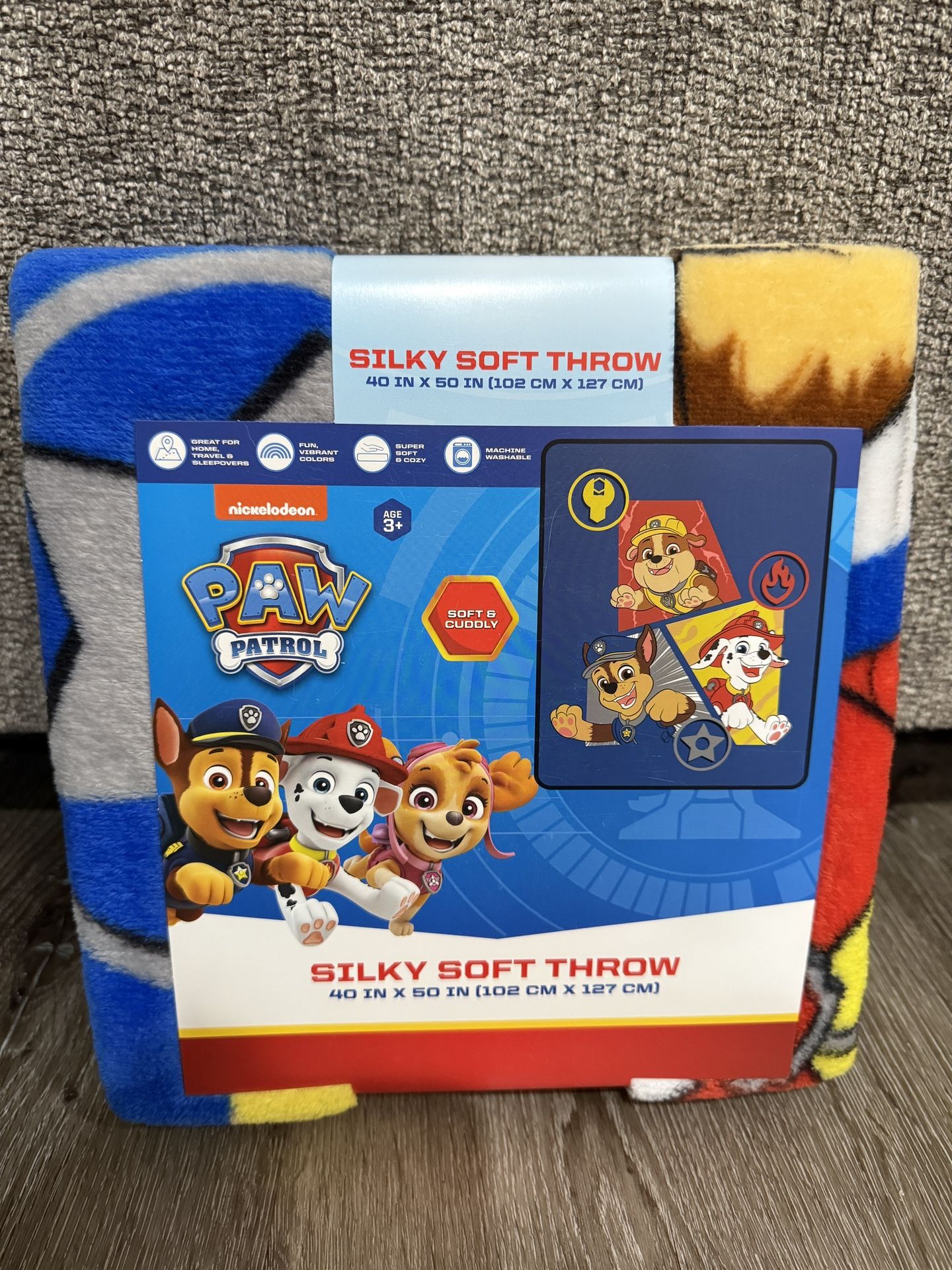 Paw Patrol Plush Throw Blanket