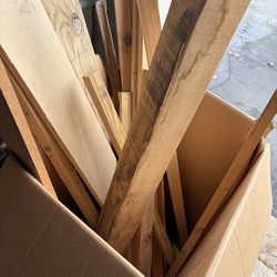 2 Pressure Treated Plywood Pieces and Mix of Left Over/Spare Wood