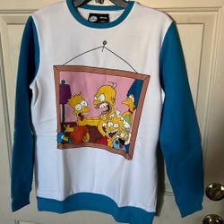 Cakeworthy The Simpsons White And Blue Pullover M