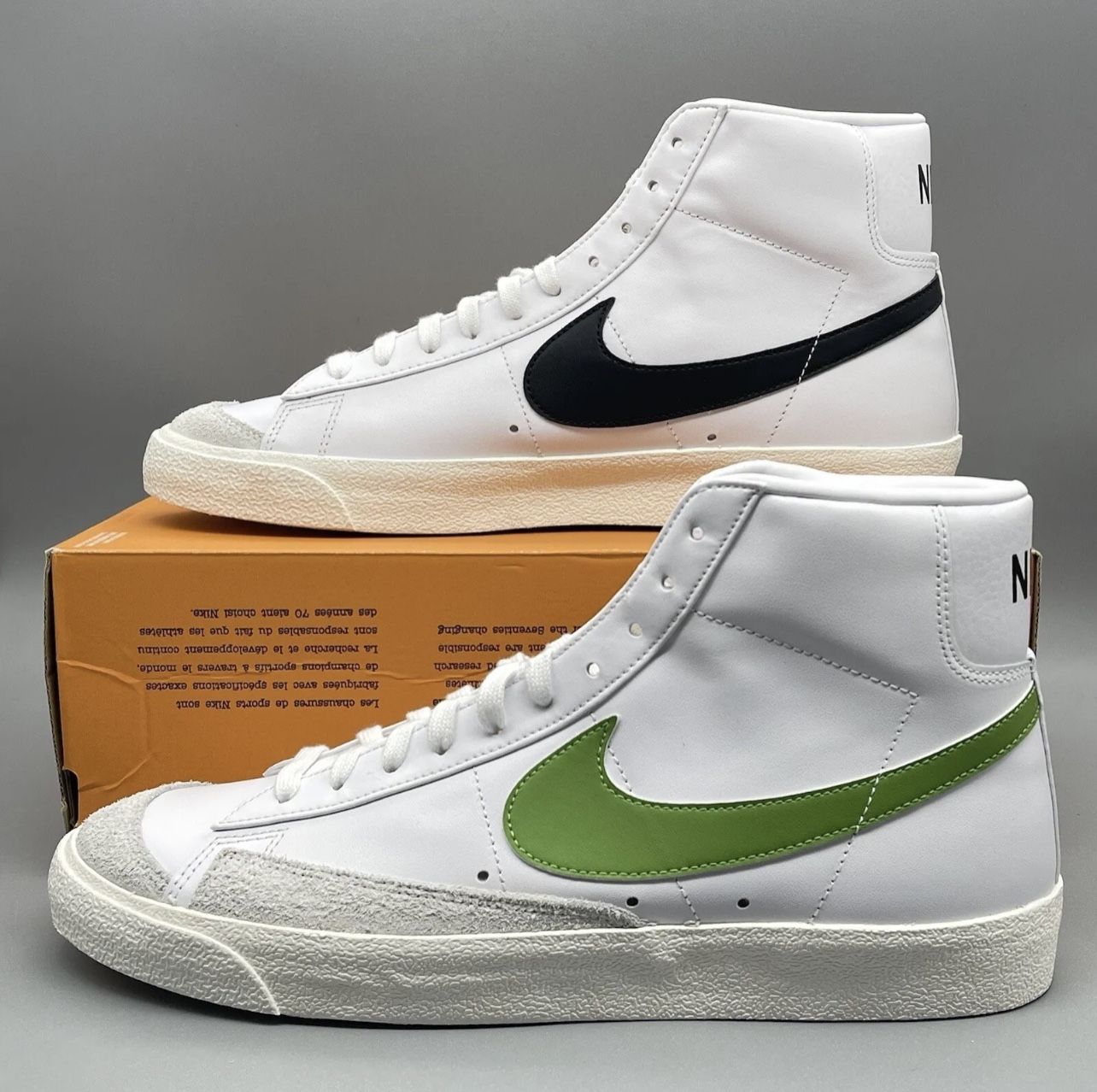 Nike Blazer Mid '77 Vintage White Green Black BQ6806 116 Men's