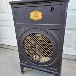 Vintage Atwater Kent Radio Metal Upright Side Table Cabinet