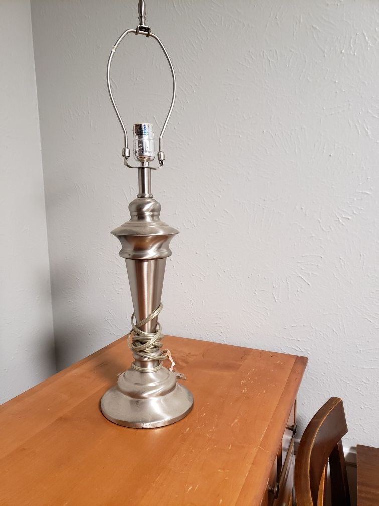 Set Of Silver Lamps