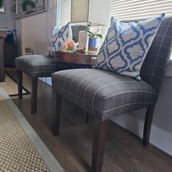 Ethan Allen grey 6 Chairs