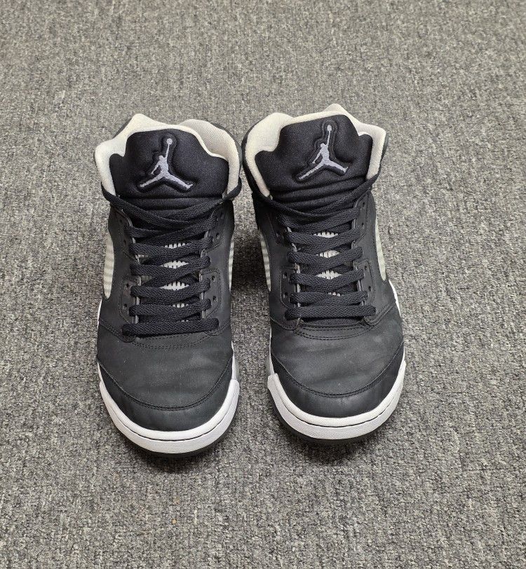 Nike Air Jordan 5 Retro Mid Oreo Size 10.5 CT4838-011 Moonlight Black White