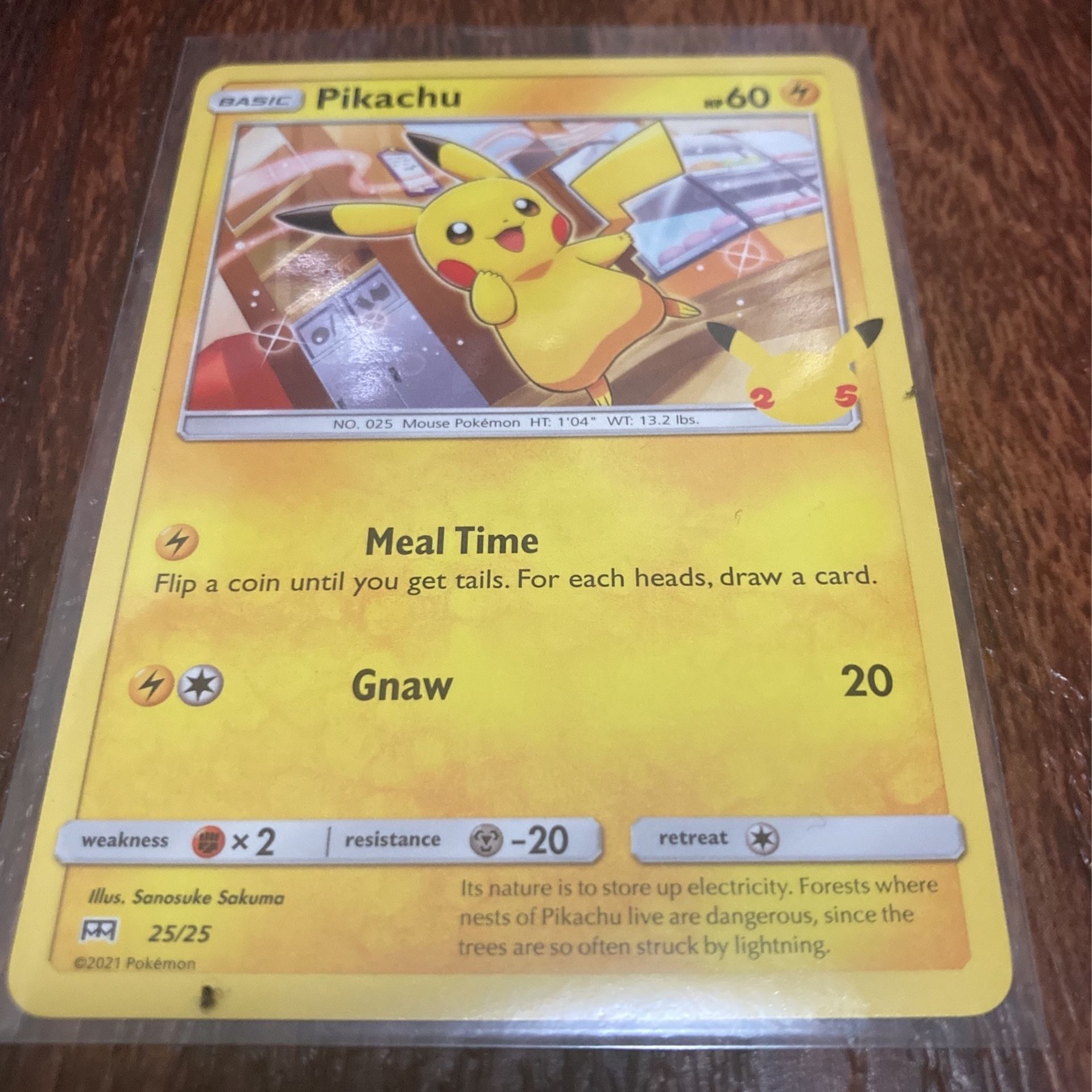 2021 Pikachu NON HOLO