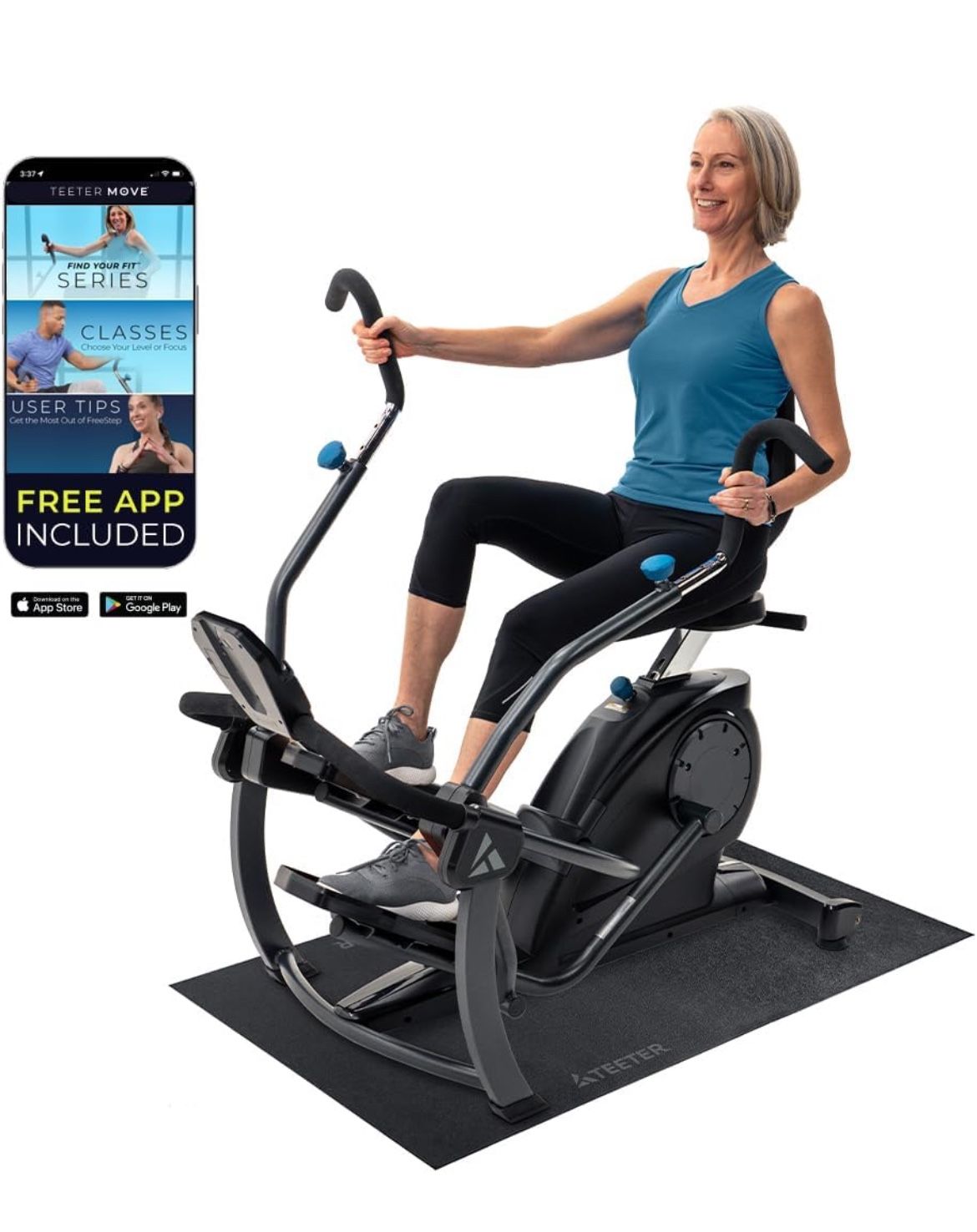 Recumbent Cross Trainer Stepper