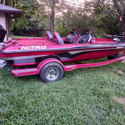 Nitro Bass Boat and Fisher Bass Boat and F250 4x4 Xl Truck 