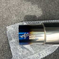 hks universal  jdm style muffler 3.5 outlet tip 2.25 inlet
