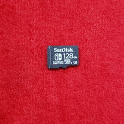 Sandisk 128GB Micro SD XC Memory Card For Nintendo Switch - Black - Working 