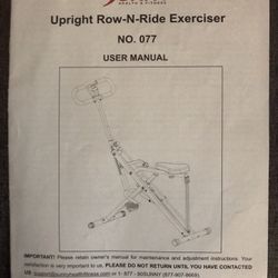 Upright Row  N Ride