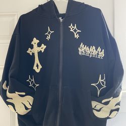 Oversized Hoodie Hip Hop Jacket Gothic