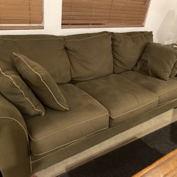 Moss green couch