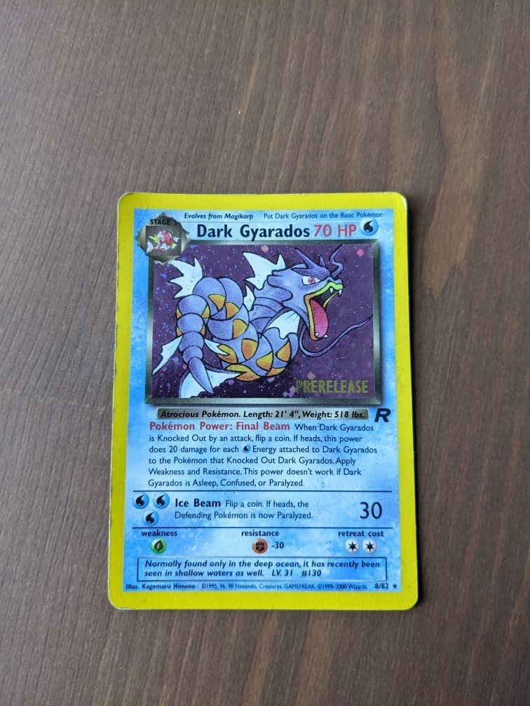 Dark Gyarados Prerelease Holographic Pokémon Card for Sale in Seattle
