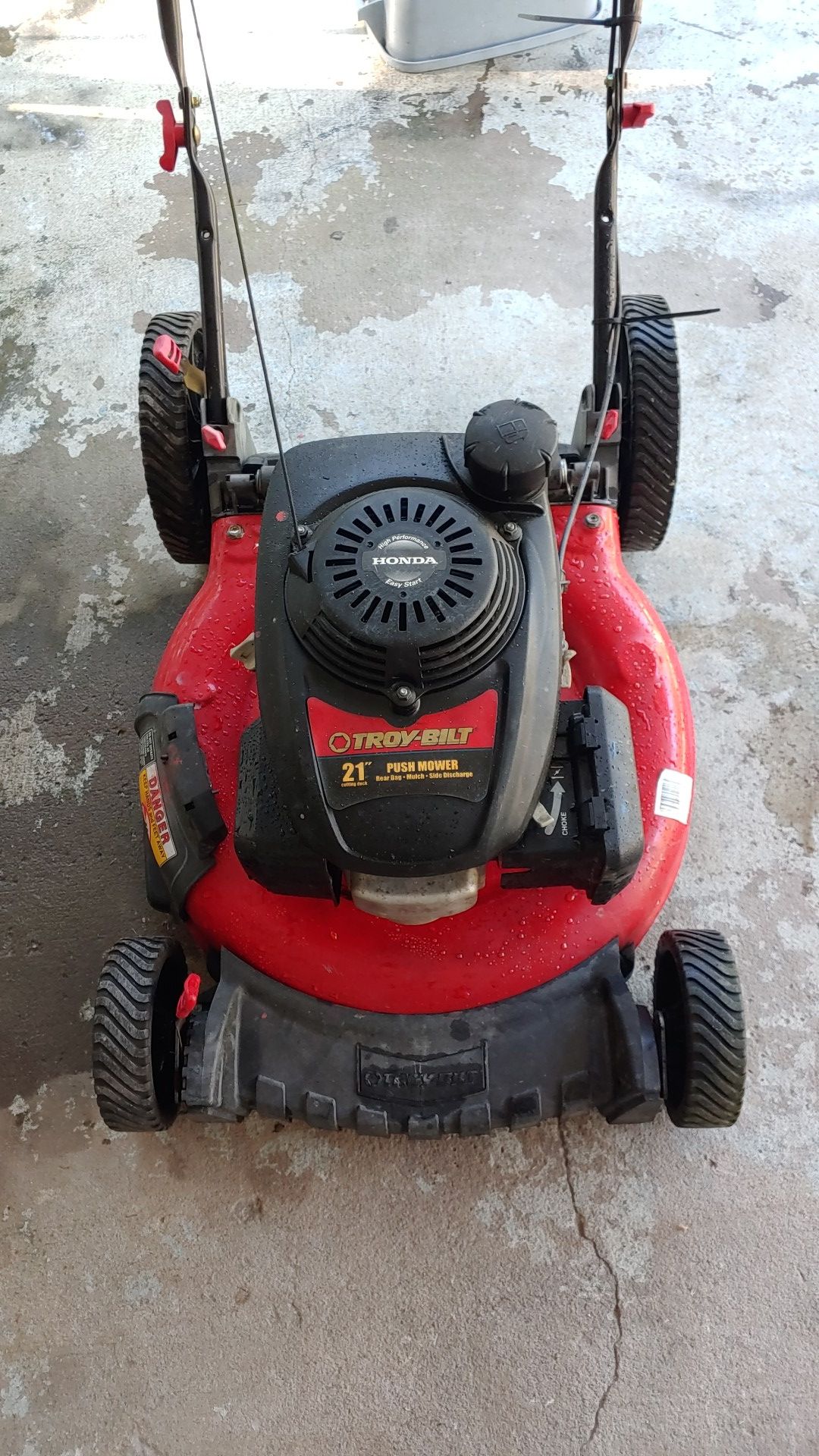 (Honda) TROY-BILT 21inch High Performance/ Easy Start Push Lawn Mower