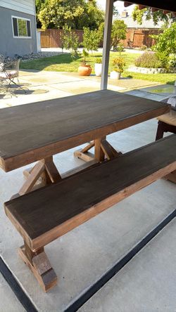 Table and bench