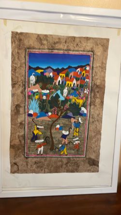 Mexican picture on a trunk sheet