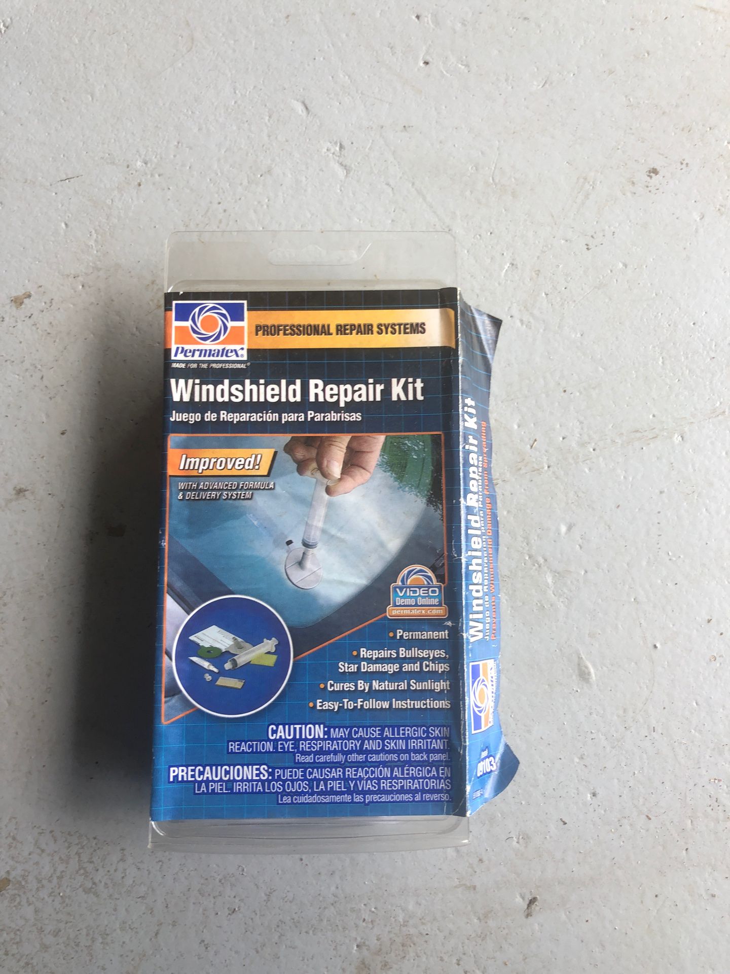 Windshield repair kit