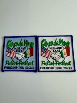 Cinco de Mayo Soccer Patches Midland Texas Futbol Festival 2026 Lot