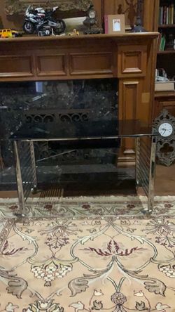 Glass and Chrome Desk
