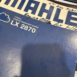 New Air Filter - Mahle Lx2870