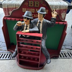 Blues Brothers Cue Ball And Pool Stick Holder 42in Tall 44in Wide