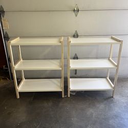 Metal and Wood Bookshelf (x2)