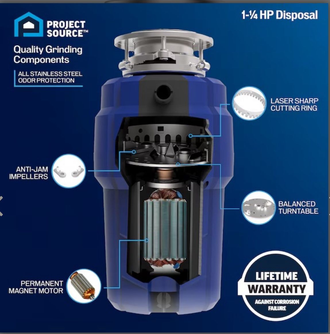 Project Source PSD 125 Garbage Disposal - Thumbnail 2